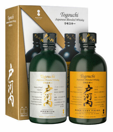 whisky japonais togouchi, coffret duo premium beer