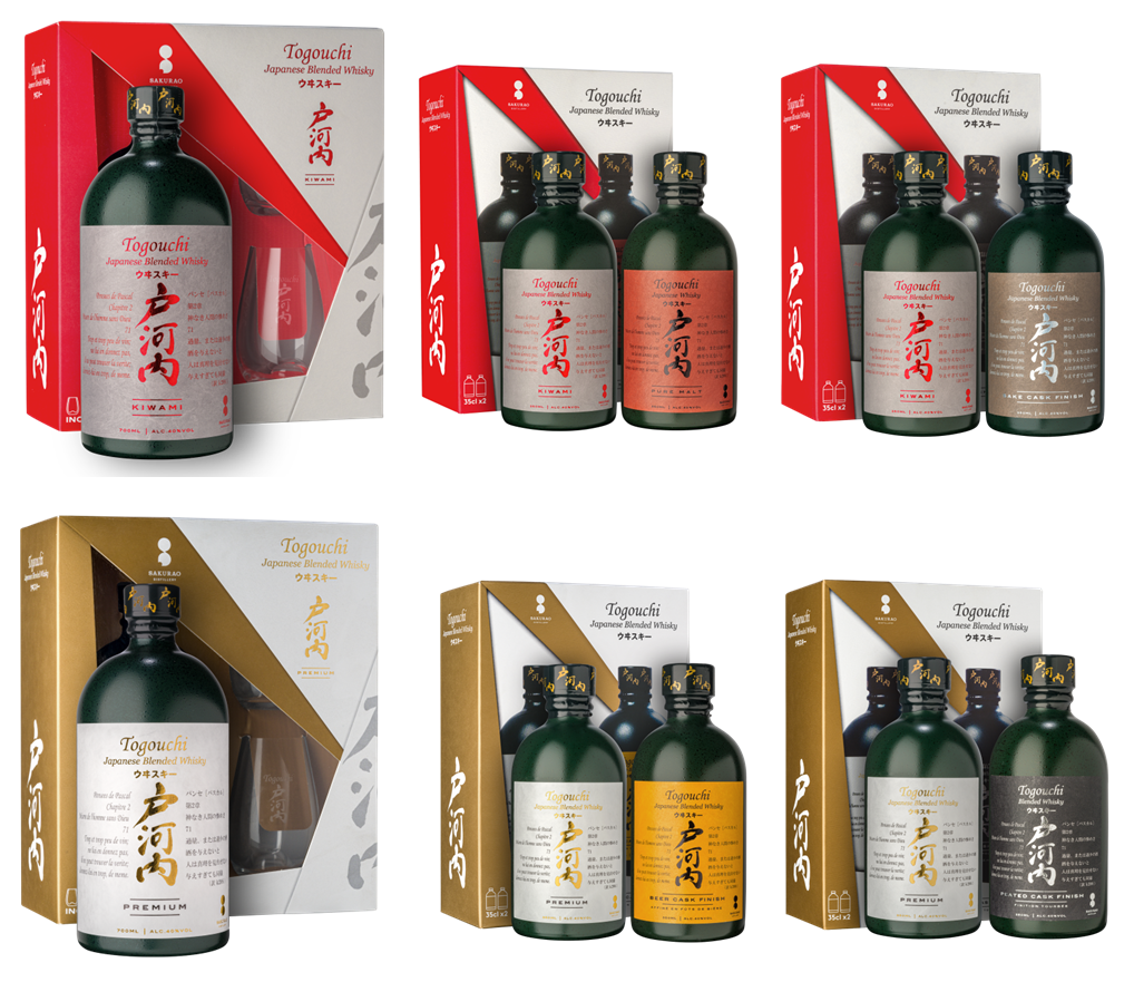 gamme de whiskies japonais Togouchi se déclinent en coffret